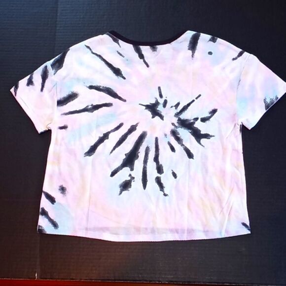 Justice Girls Tie Dyed Cropped T Shirt - Picture 4 of 4